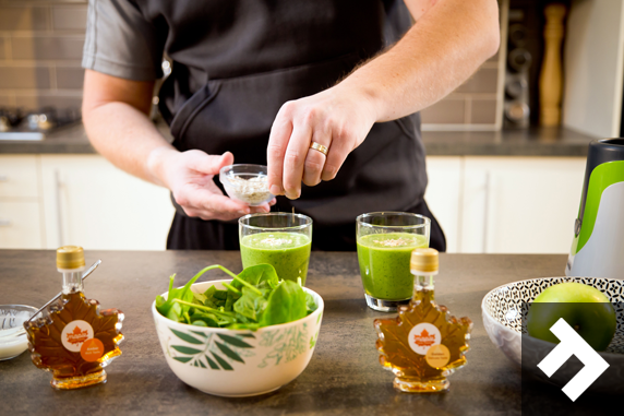 Apple Kale and Maple Smoothie